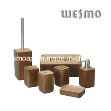 Accesorios de baño de madera de goma (WBW0444A)
